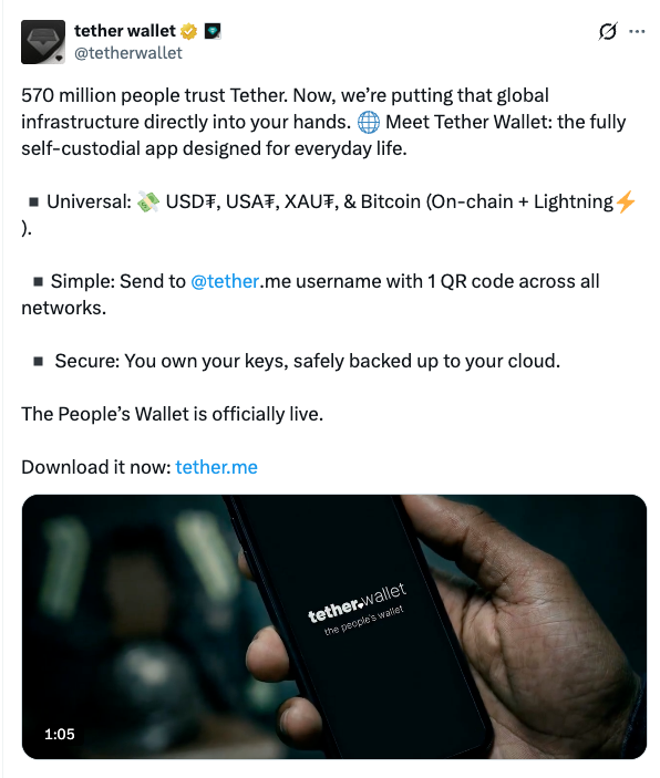 de nieuwe crypto tether wallet 