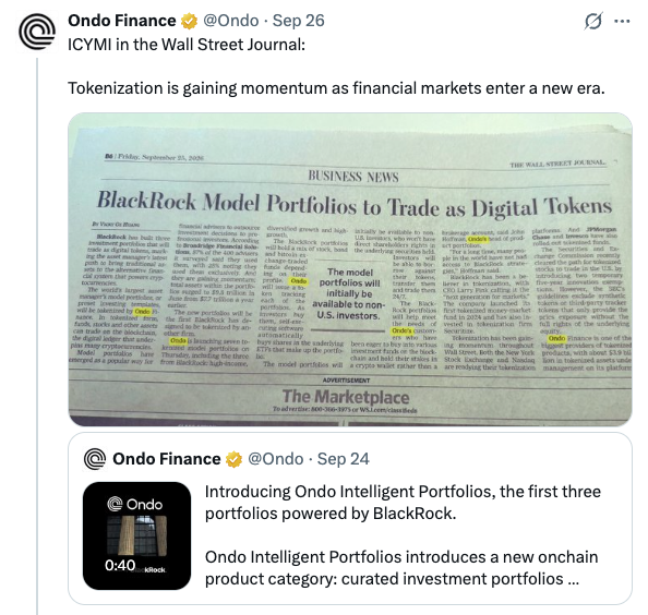 Ondo Finance en BlackRock
